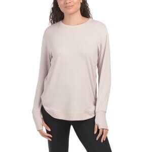 RBX sand Terry Long Sleeve Tunic